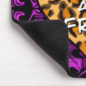 ヒョウ柄 |ワイルドで自由なハート |愛 マウスパッド (コーナー)