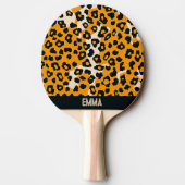 ヒョウ柄 卓球ラケット (裏面)