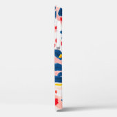 ヒョウ柄：手色彩の鮮やかの水色。 Case-Mate iPhoneケース (裏面 / 左)