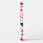 ヒョウ柄：手色彩の鮮やかの水色。 Case-Mate iPhoneケース (裏面 / 右)