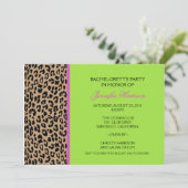 ヒョウ柄 招待状 (スタンド正面)