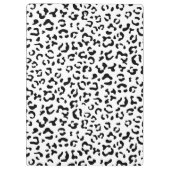 ヒョウ柄,斑点,白黒,あなたの名前 クリップボード (裏面)