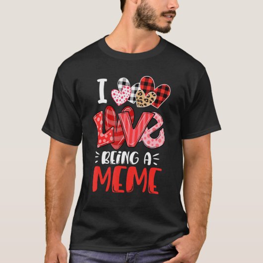 ヒョウ柄 母の日 メメってるの好き Tシャツ (正面)