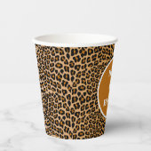 ヒョウ柄 紙コップ (正面)