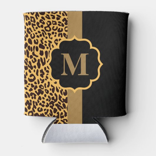 ヒョウ柄 缶クーラー (正面)