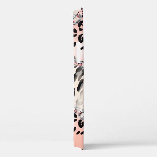 ヒョウ柄，花，鎖，バラ Case-Mate iPhoneケース (裏面 / 右)