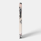 ヒョウ柄，花，鎖，バラ iPhoneケース (左側面)
