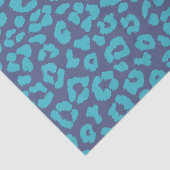 ヒョウ柄 – 青 –  薄葉紙 (詳細)