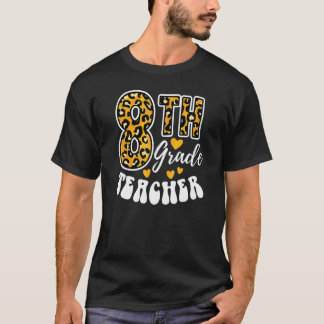 ヒョウ柄 8年生 先生 8年生担任 Tシャツ