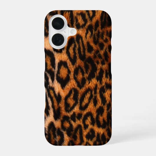 ヒョウ柄 iPhone 16ケース (裏面)
