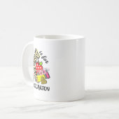 ヒョウ柄 K は幼稚園の生徒の先生のための Ck T コーヒーマグカップ (正面左)