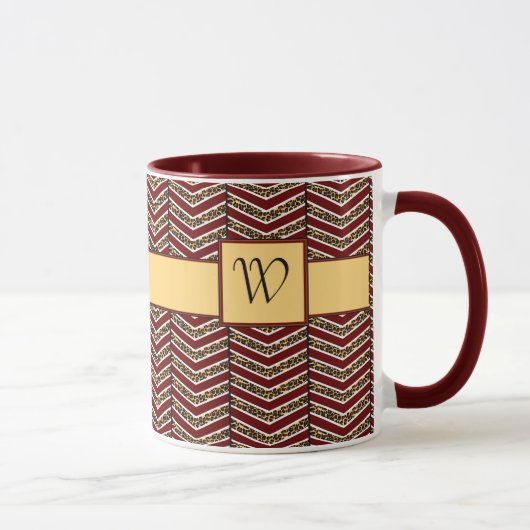 ヒョウ柄Chevron Mug マグカップ (右)