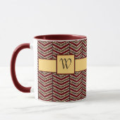 ヒョウ柄Chevron Mug マグカップ (左)