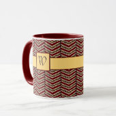ヒョウ柄Chevron Mug マグカップ (正面左)