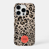 ヒョウ柄iPhoneケース | おしゃれなスマホカバー iPhoneケース (裏面)