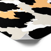 ヒョウ模様の野生シームレスな色 ポスター (角)