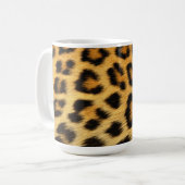 ヒョウ毛プリント コーヒーマグカップ (正面左)