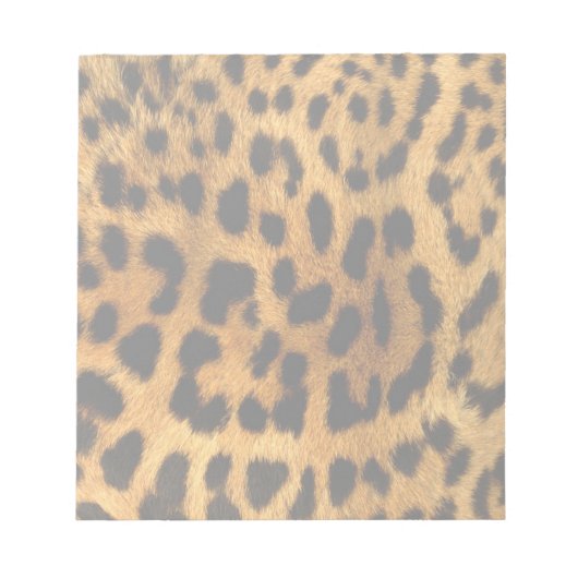 ヒョウ毛プリント ノートパッド (正面)