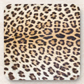 ヒョウ毛 コースター (正面)