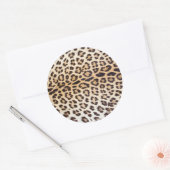 ヒョウ毛 ラウンドシール (封筒)