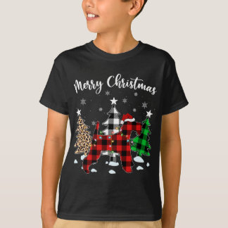 ヒョウ水牛プレイドワイヤキツネテリアドッグクリステム Tシャツ