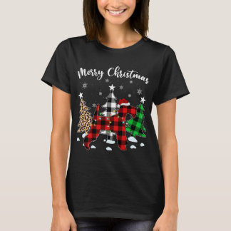 ヒョウ水牛プレイドワイヤキツネテリアドッグクリステム Tシャツ