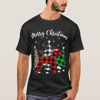 ヒョウ水牛プレイドワイヤキツネテリアドッグクリステム Tシャツ