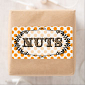 ヒョウ水玉模様ナッツ食品ラベル ラベル (インサイチュ)