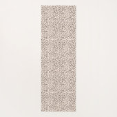 ヒョウ淡い色の ヨガマット (裏面)