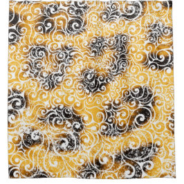 ヒョウ渦巻形の型 シャワーカーテン