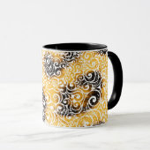 ヒョウ渦巻形の型 マグカップ (正面右)