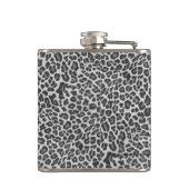 ヒョウ灰色とライトグレープリント フラスク (裏面)