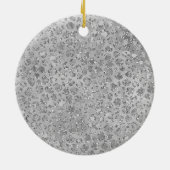 ヒョウ灰色ニャーニャーキティキャット セラミックオーナメント (裏面)