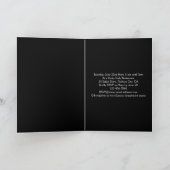 ヒョウ熱ピンクボウその女の子サファリ赤ちゃんシャワー 招待状 (内部)