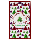 ヒョウ版木メリークリスマス&新年 スモールペーパーバッグ (裏面)