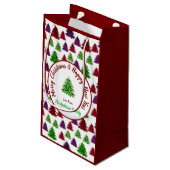 ヒョウ版木メリークリスマス&新年 スモールペーパーバッグ (裏面アングル)