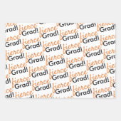 ヒョウ版画卒業 ラッピングペーパーシート (正面3)