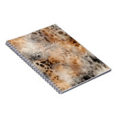 ヒョウ牛出しカントリーウェスタンアニマルプリント ノートブック (右側)