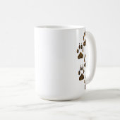 ヒョウ猫の爪痕 非対称 猫科動物  コーヒーマグカップ (正面右)