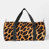 ヒョウ猫アニマルプリントコレクシ人気があるョン ダッフルバッグ (裏面)