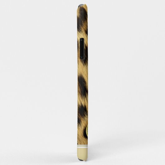 ヒョウ皮アニマルプリント金ゴールドエンブレム11 Case-Mate iPhoneケース (裏面/右)