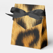 ヒョウ皮アニマルプリント フェイバーボックス (正面サイド)