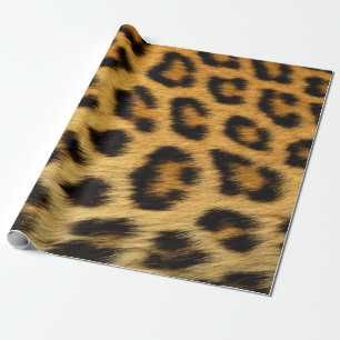 ヒョウ皮アニマルプリント ラッピングペーパー
