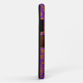 ヒョウ皮ウッドブラウンレザールック Case-Mate iPhoneケース (裏面/右)