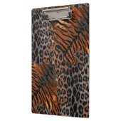 ヒョウ皮トレンディー クリップボード (左)