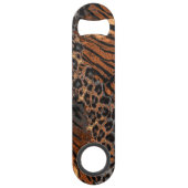 ヒョウ皮トレンディー スピード栓抜き (正面)