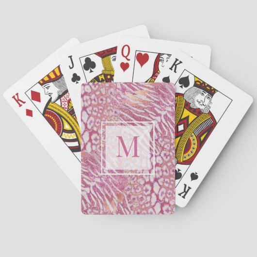 ヒョウ皮トレンディー トランプ (裏面)