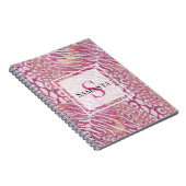 ヒョウ皮トレンディー ノートブック (右側)