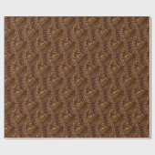 ヒョウ皮トレンディー ラッピングペーパー (フラット)