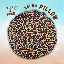 ヒョウ皮ブラウンクリームパターン – 